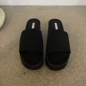 ZARA Neoprene platform sandals